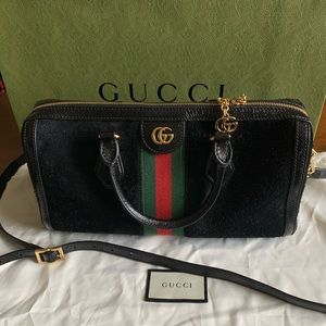 SOLD Gucci Ophidia Boston Bag in Black